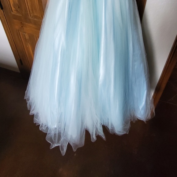 Terani Couture Jeweled Baby Blue Ball Gown - Picture 8 of 10